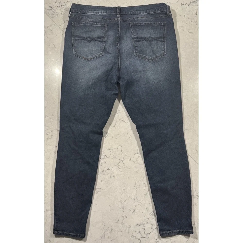 Mudd FLX Stretch Jeans Womens 17 Blue Dark Wash Skinny Fit JM83D022R2B Denim